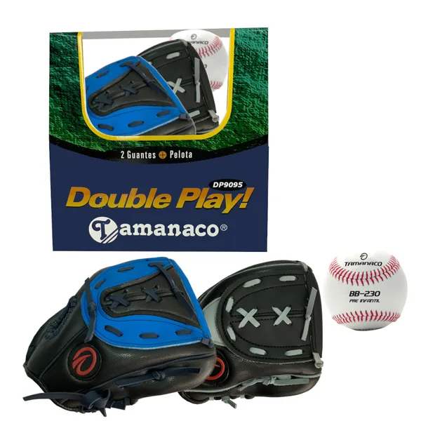 Set de 2 Guantes + Pelota de Béisbol Tamanaco